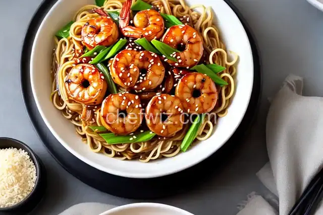 Teriyaki Shrimp Noodles