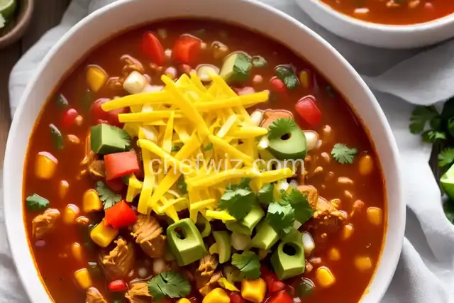 Tex Mex Chicken Taco Soup