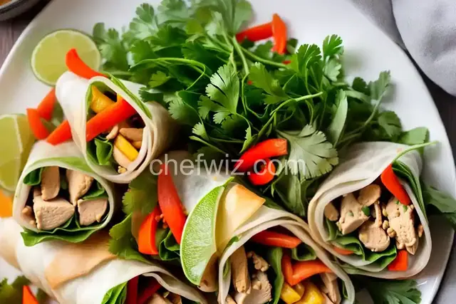Thai Chicken Spring Rolls