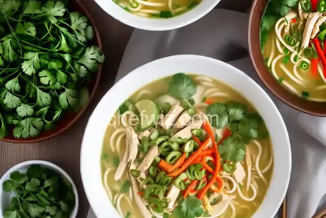 Thai Coconut Chicken Soup (Noodle Bowl)
