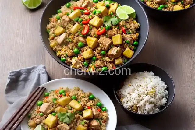 Thai Fried Rice with Pineapple and Chicken
