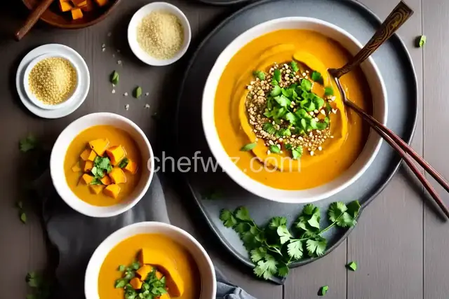 Thai Inspired Spicy Curry Butternut Squash Soup