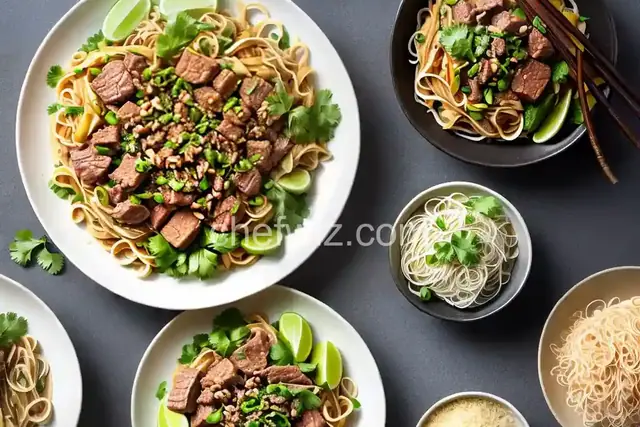 Thai Pork and Noodles
