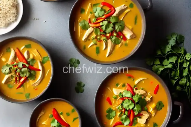 Thai Red Curry Chicken Soup