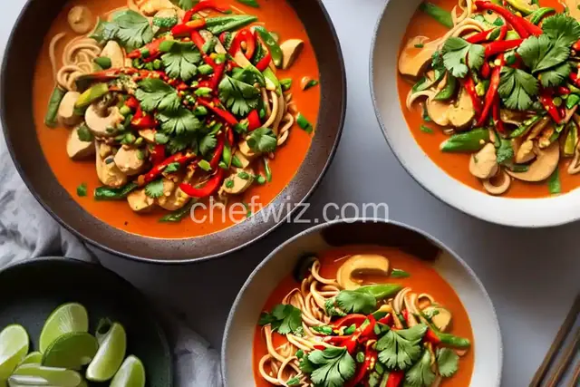 Thai Red Curry Coconut Noodles