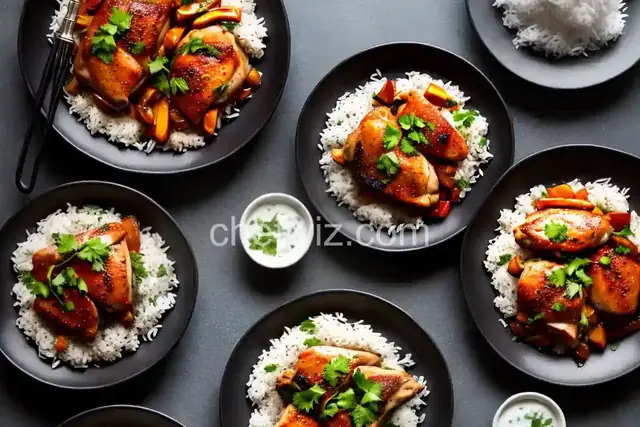 Thai Roast Chicken Thighs With Coconut Rice