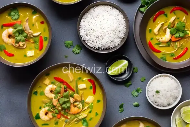 Thai Seafood Coconut Curry Soup