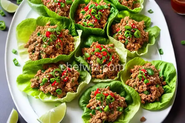 Thai Spicy Tuna Lettuce Wraps