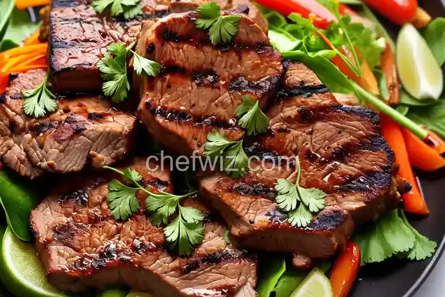 Thai Style Grilled Pork Neck Recipe