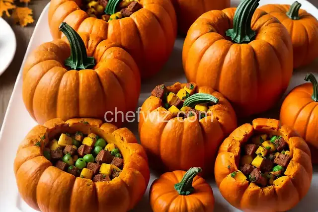 Thanksgiving Stuffed Roast Pumpkins Recipe