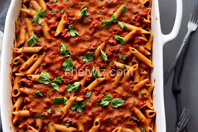 The Best Baked Mostaccioli