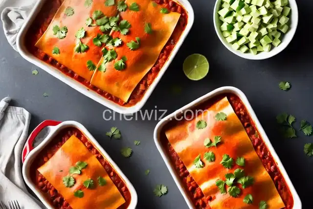 The Best Red Chicken Enchiladas
