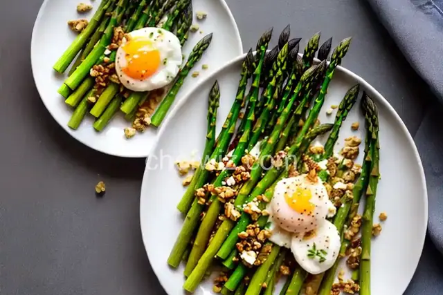 The Food Lab's Micro-Steamed Asparagus With Poached Egg and Walnut Vinaigrette Recipe