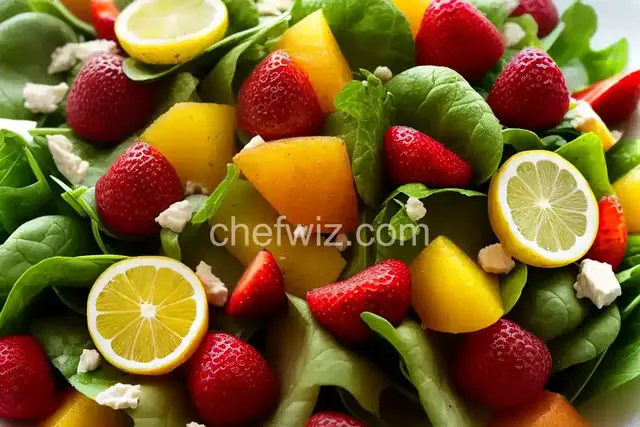 The Really Good Salad Recipe with Pieces of Fruit
