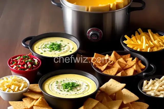 The Ultimate Cheese Fondue Dip Station