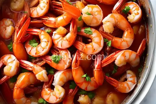 The Whole Shabang Shrimp (Boiling Crab Style)