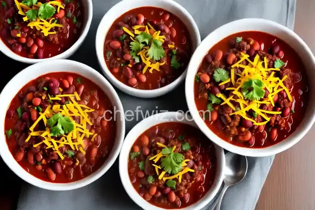 Three Bean and Beef Chili