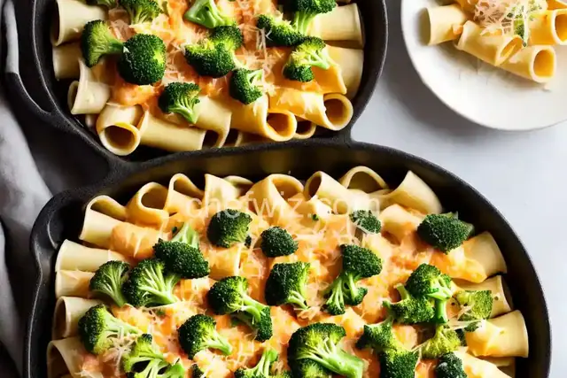 Three-Cheese Broccoli Manicotti