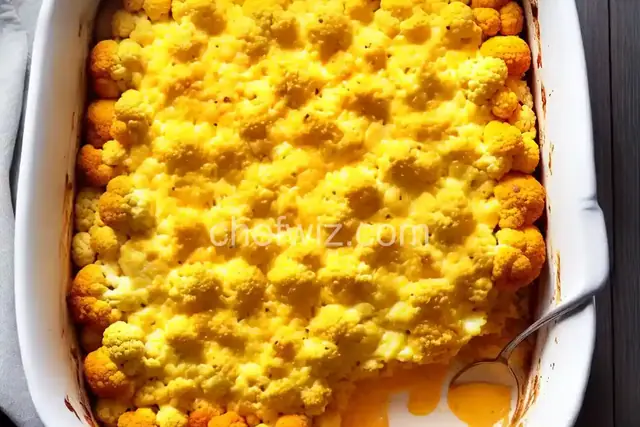 Three-Cheese Cauliflower Casserole