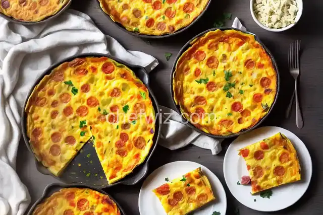 Three Cheese Salami Frittata
