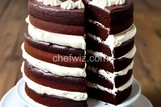 Three-Layer Chocolate Cake with Irish Coffee Frosting
