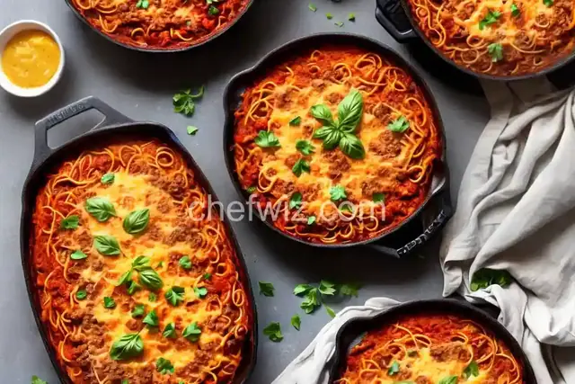 TikTok Baked Spaghetti