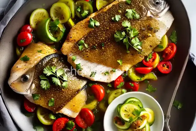 Tilapia with Green Tomato Tapenade