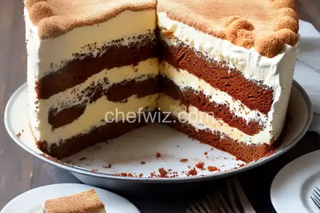 Tiramisu Poke Cake