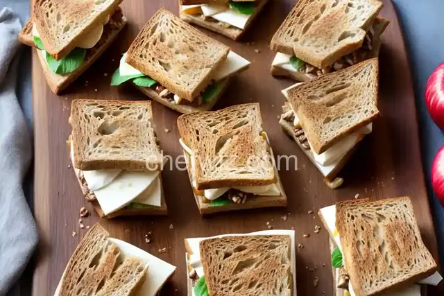 Toasted Apple-Pecan Brie Sandwiches