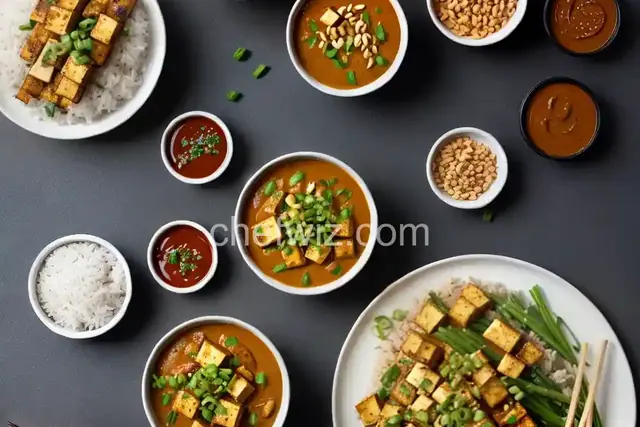 Tofu Satay with Peanut Sauce
