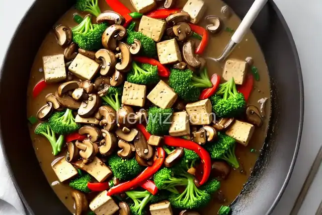 Tofu and Mushroom Stir-Fry