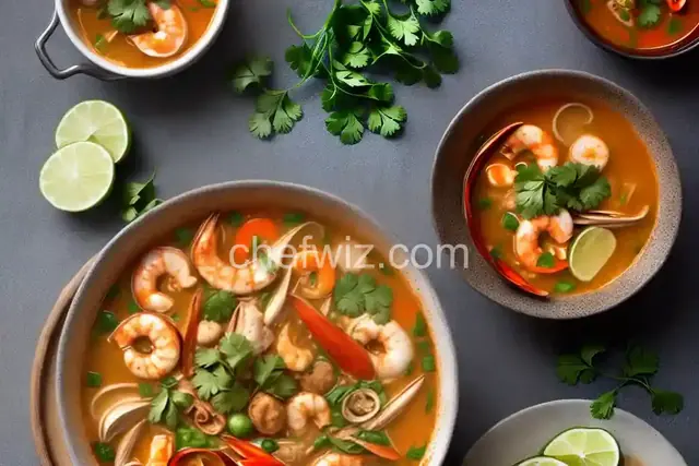 Tom Yum Seafood Soup