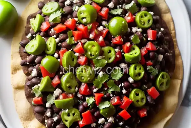 Tomatillo Black Bean Tostadas