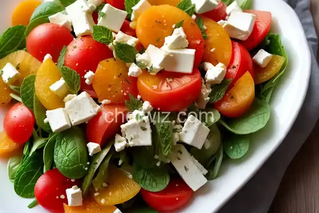 Tomato, Apricot, and Feta Salad With Mint Recipe