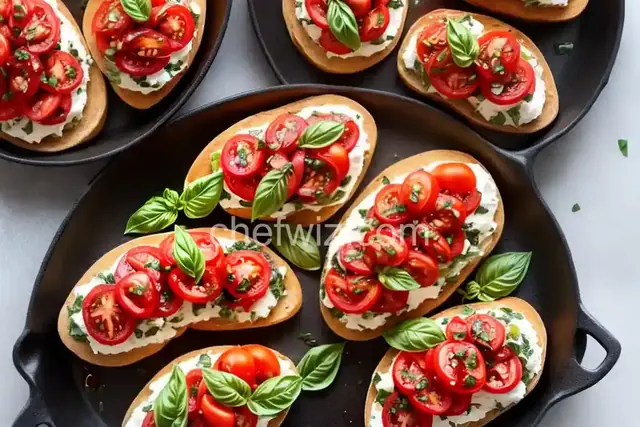 Tomato Basil Bruschetta with Balsamic Drizzle