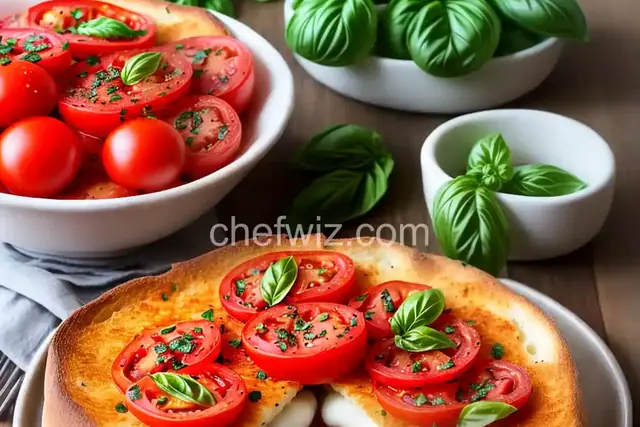 Tomato Basil Mozzarella Melt