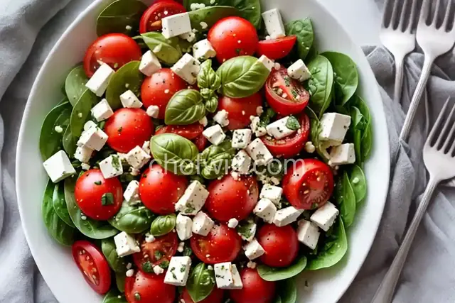 Tomato, Basil, and Feta Salad