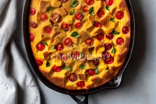 Tomato Bread Pudding