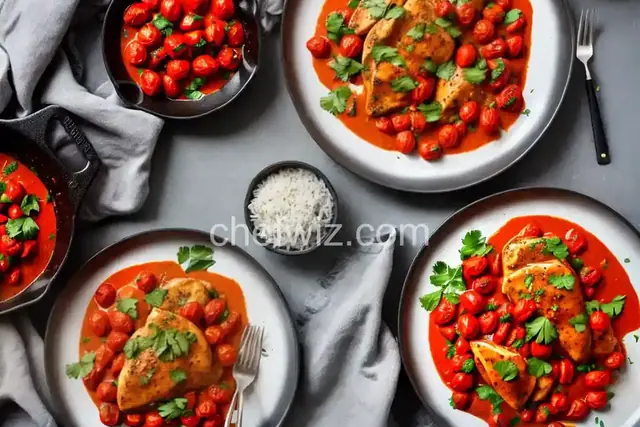 Tomato Butter Chicken with Roasted Tomatoes