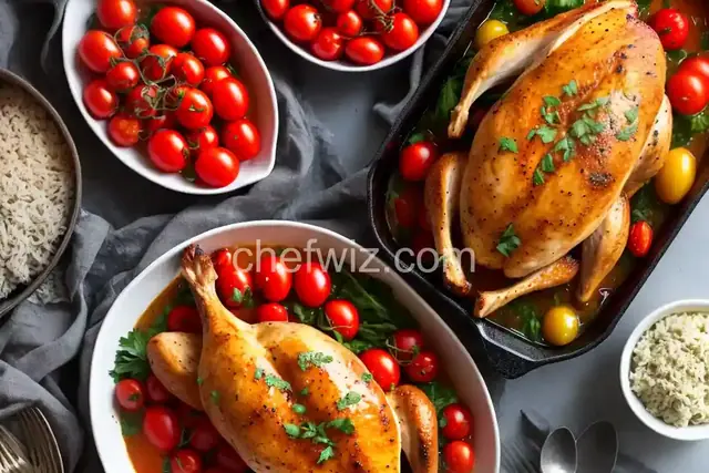 Tomato-Butter Roast Chicken