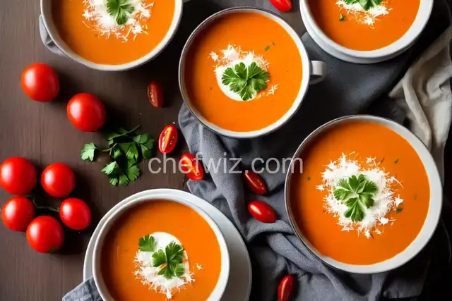 Tomato Coconut Soup - Madras Soup