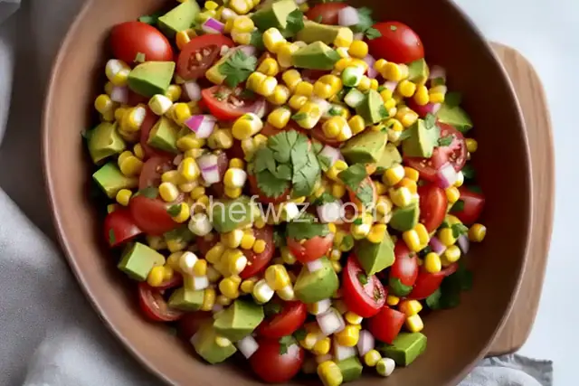 Tomato, Corn and Avocado Salsa
