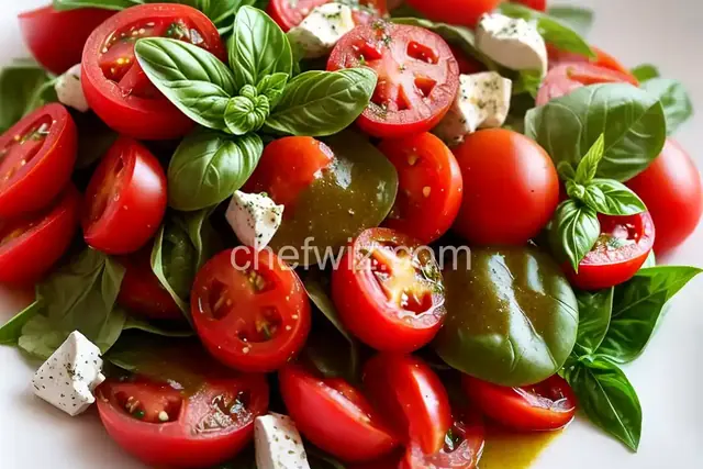 Tomato Salad With Basil Vinaigrette