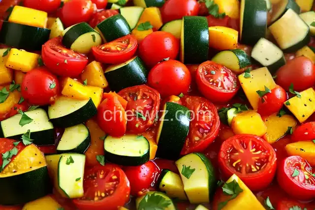 Tomato Zucchini Squash Skillet