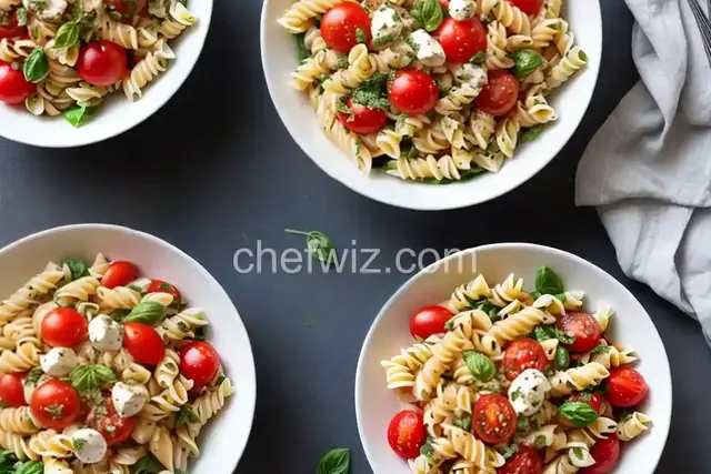 Tomato and Fresh Mozzarella Pasta Salad
