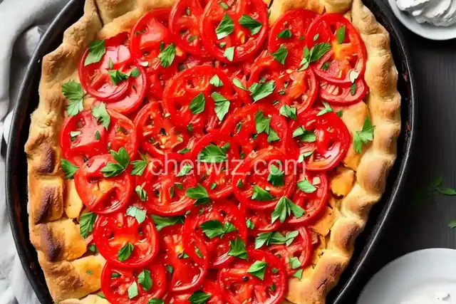 Tomato and Roasted Garlic Pie