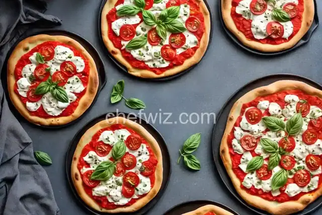 Tomato and Stracciatella Pizzas