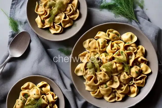 Tortellini With Garlicky Brown Butter and Dill