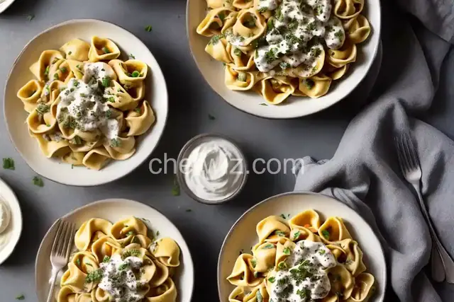 Tortellini With Pumpkin Alfredo Sauce
