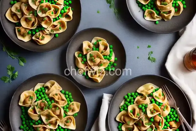 Tortellini with Peas and Prosciutto